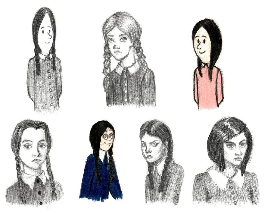 Friday Addams The Evolution of Wednesday Friday Addams by DisneyWiz on DeviantArt