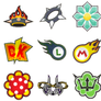 Super Mario Strikers Charged Logos
