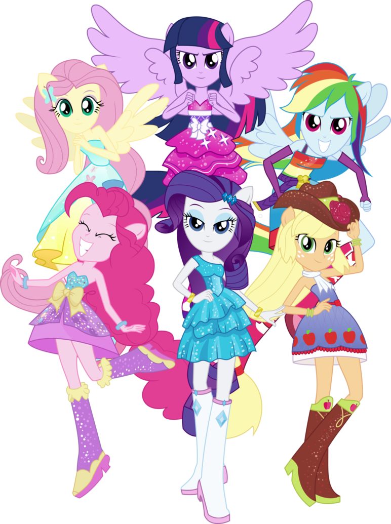 Equestria Girls Mane 6 United by SuperNick2001 on DeviantArt Equestria Girls Mane 6 United by SuperNick2001 on DeviantArt