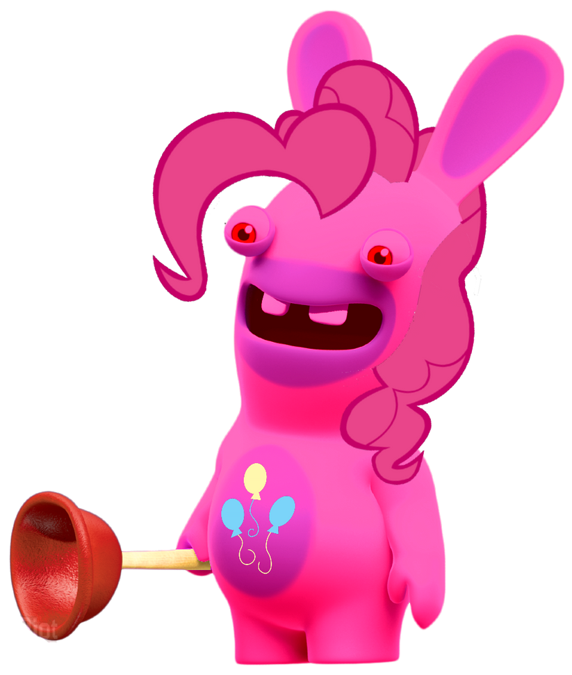 MLP + RKB Rabbid Pinkie Pie by Super-Nick-2001 on DeviantArt