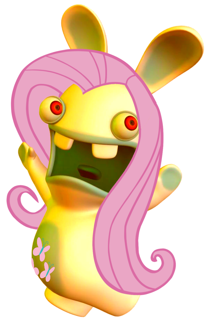 MLP + RKB Rabbid Fluttershy by Super-Nick-2001 on DeviantArt