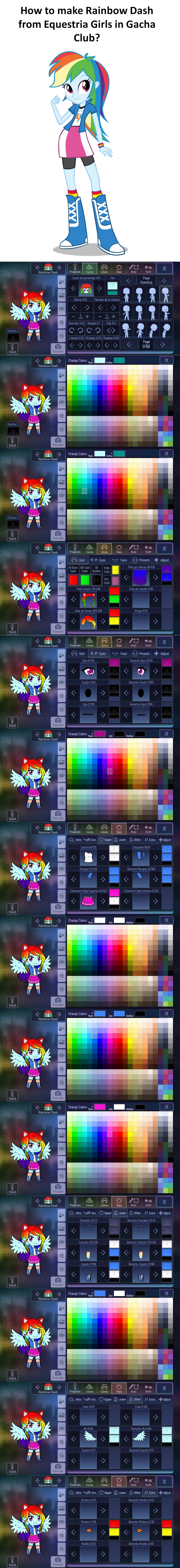 How to make Rainbow Dash in Gacha Club by Super-Nick-2001 on DeviantArt