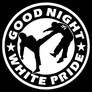 Good Night White Pride Antifa Logo Sticker Design