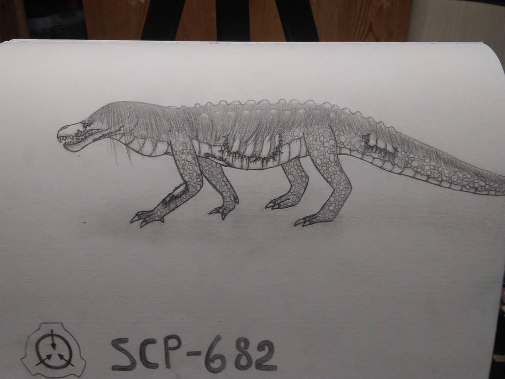 SCP 682 By Crytiddrawing On DeviantArt