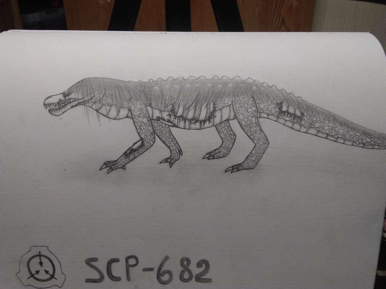 SCP-682 by crytiddrawing on DeviantArt