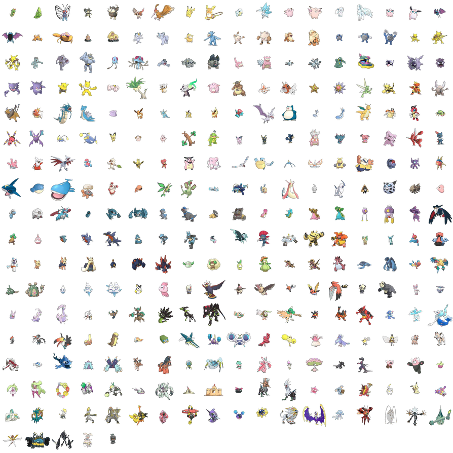 Pokemon sun and moon pokedex complete by Diegopegaso87 on DeviantArt