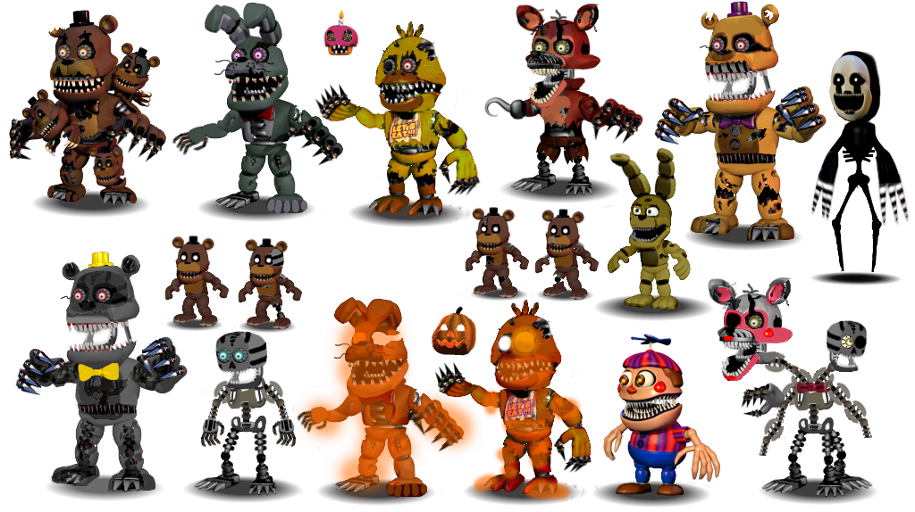 Which Fnaf 4 (Halloween Edition) Character are you? - Quiz