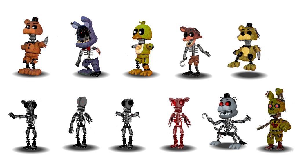 The Joy Of The Creation All Animatronix by Diegopegaso87 on DeviantArt