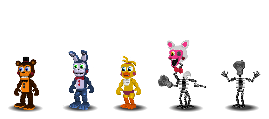 Fnaf 6-All animatronics by Diegopegaso87 on DeviantArt