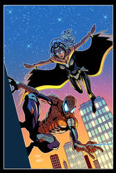 Spiderman and Storm