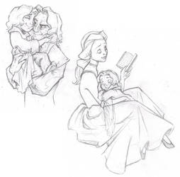 OUaT doodles- the Sorcerers Apprentice