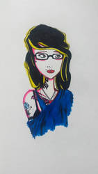 hipster girl.