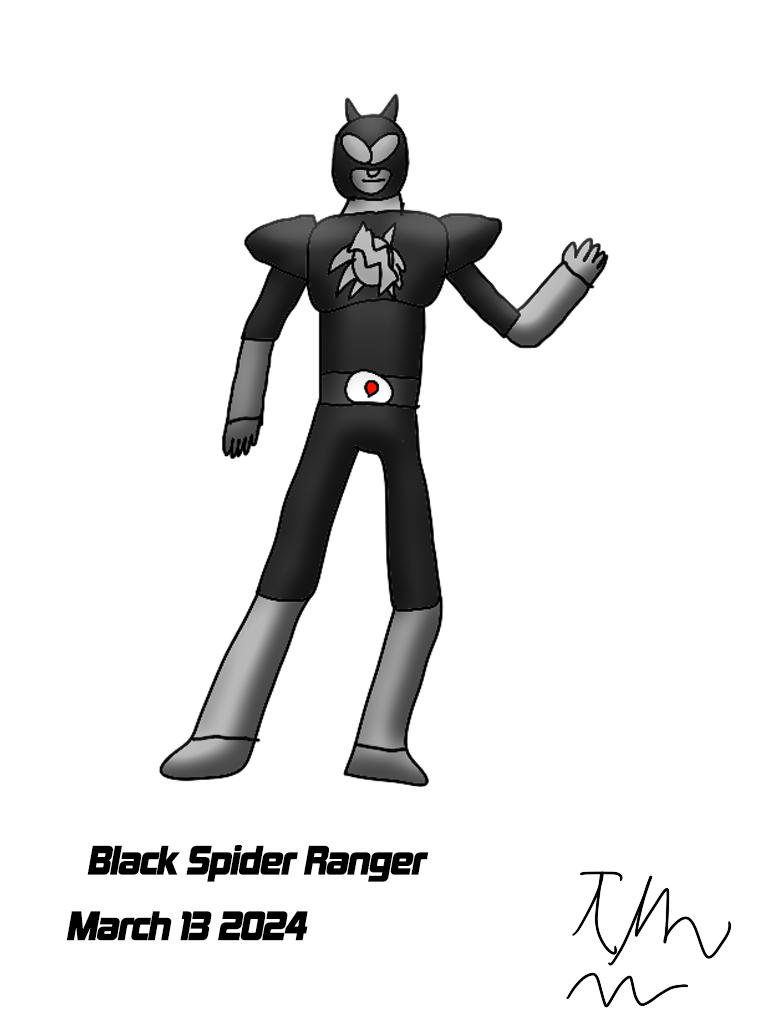 Black Spider Ranger Artwork 6 by Uniwarrrior123 on DeviantArt