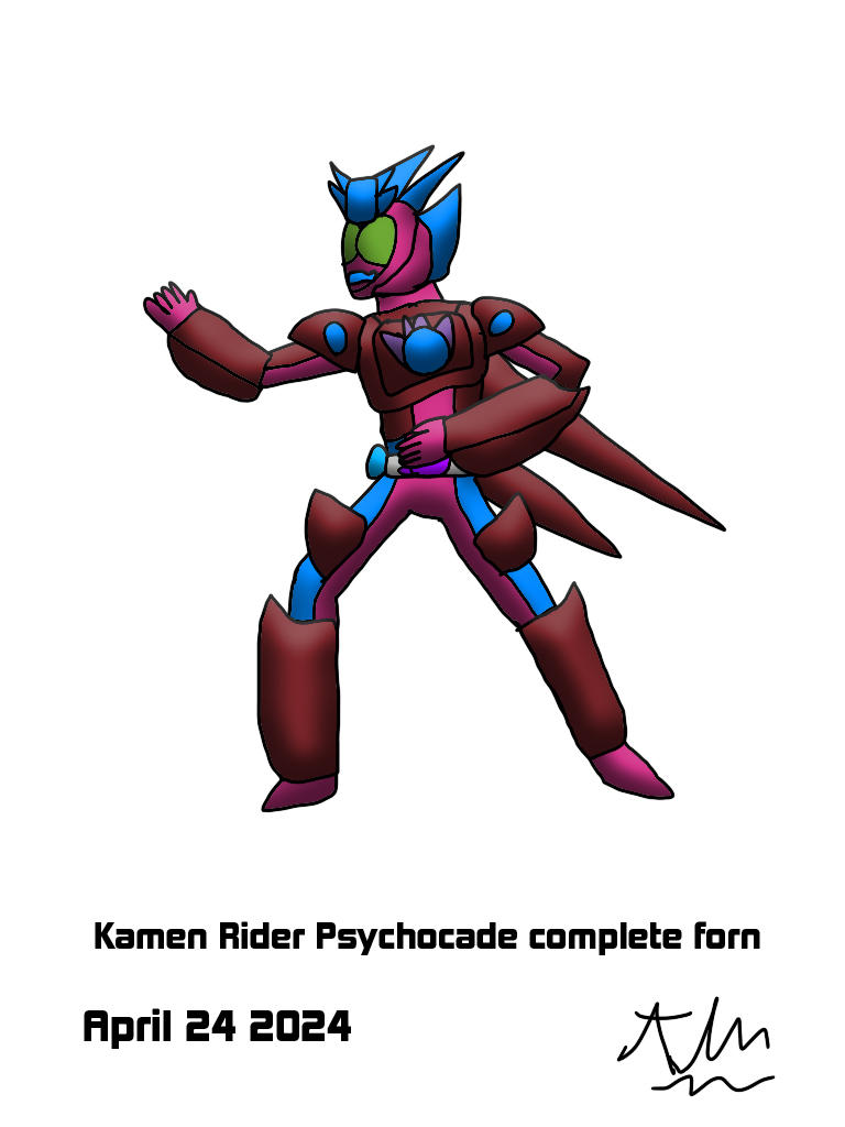 Psycho Rider Kamen Rider Psychocade Complete Form Artwork 4 by Uniwarrrior123 on ...