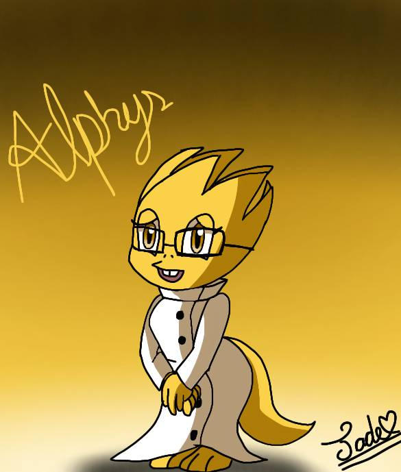 Alphys the Dinosaur by jadegamer14 on DeviantArt