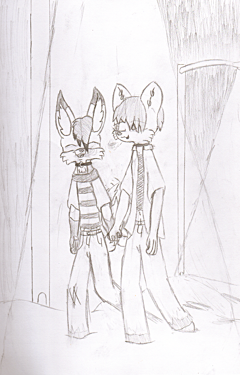 Kyte and Alex on a Walk