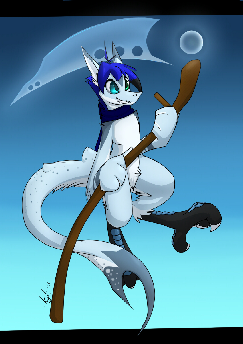 Still a scythe by KyteTheFox