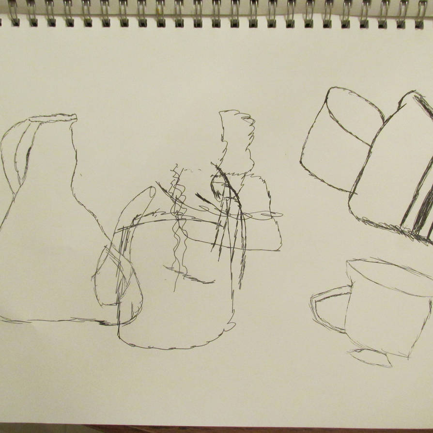 Without Looking Drawing without looking at Paper by Strickplayer on DeviantArt