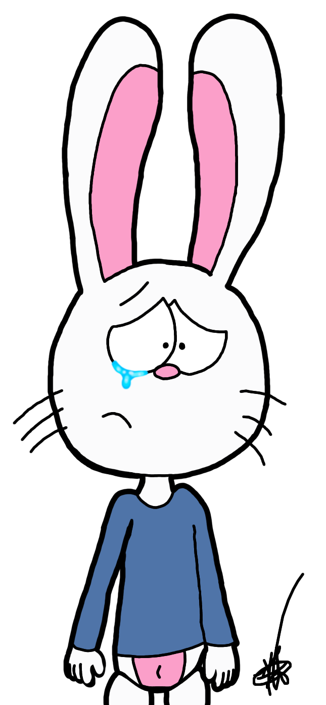 Deviantart Sad Rabbids One Sad Bunny by BraydenNohaiDeviant on DeviantArt