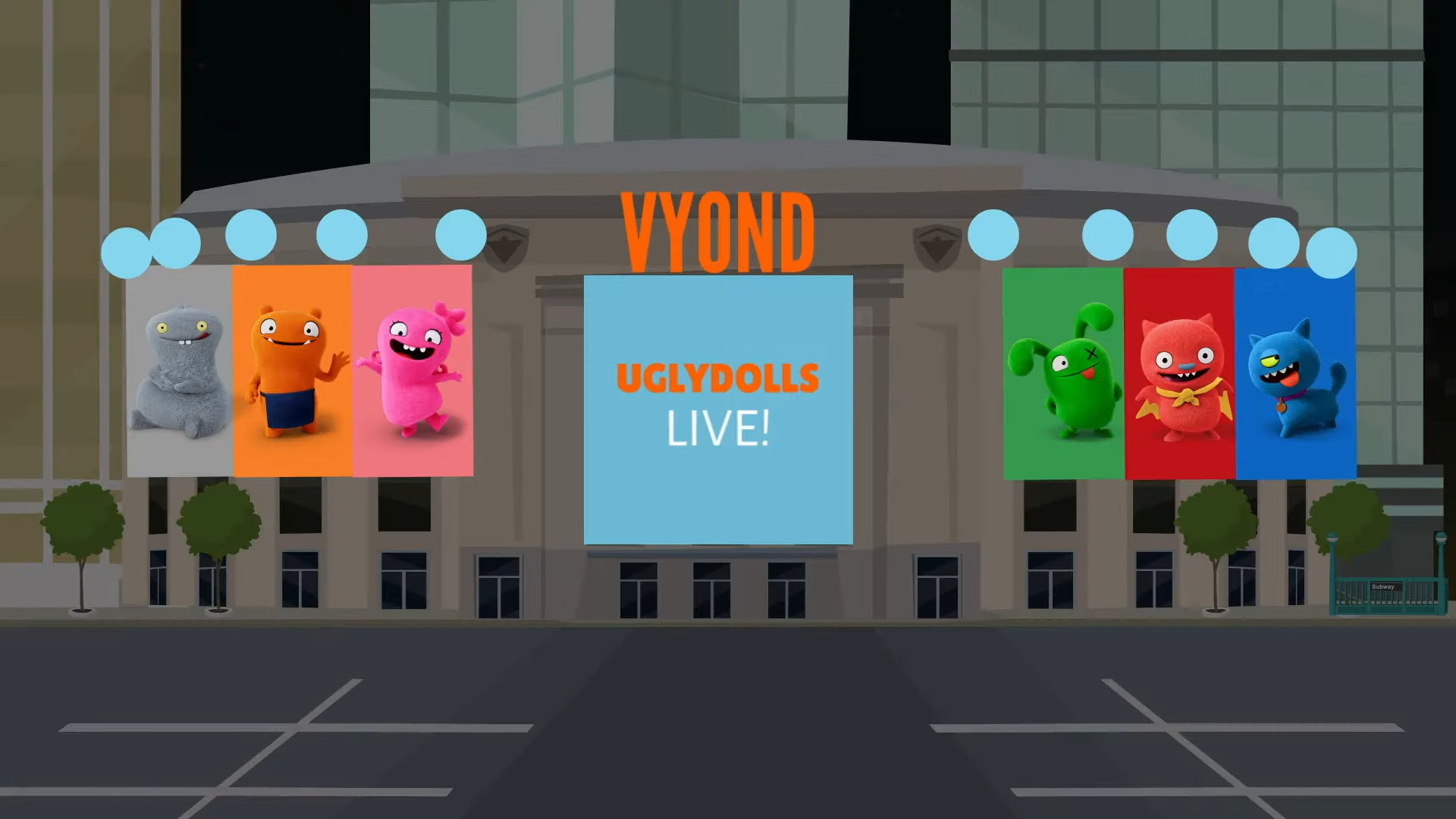 Vyond Stadium Building at Night by BraydenNohaiDeviant on DeviantArt