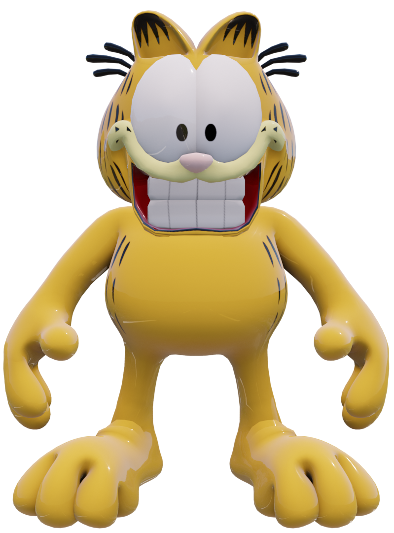 Garfield Facing Forward by BraydenNohaiDeviant on DeviantArt