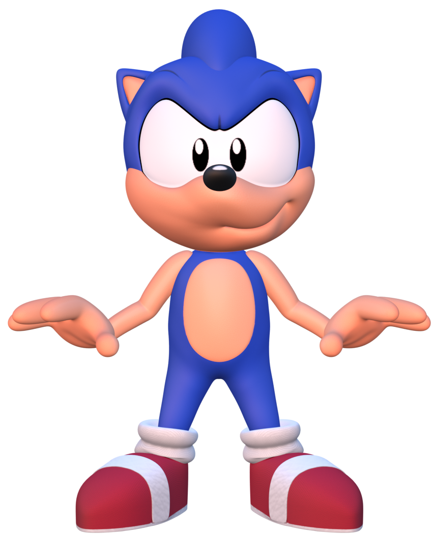 3D Model Download+ Sonic The Hedgehog by JCThornton on DeviantArt