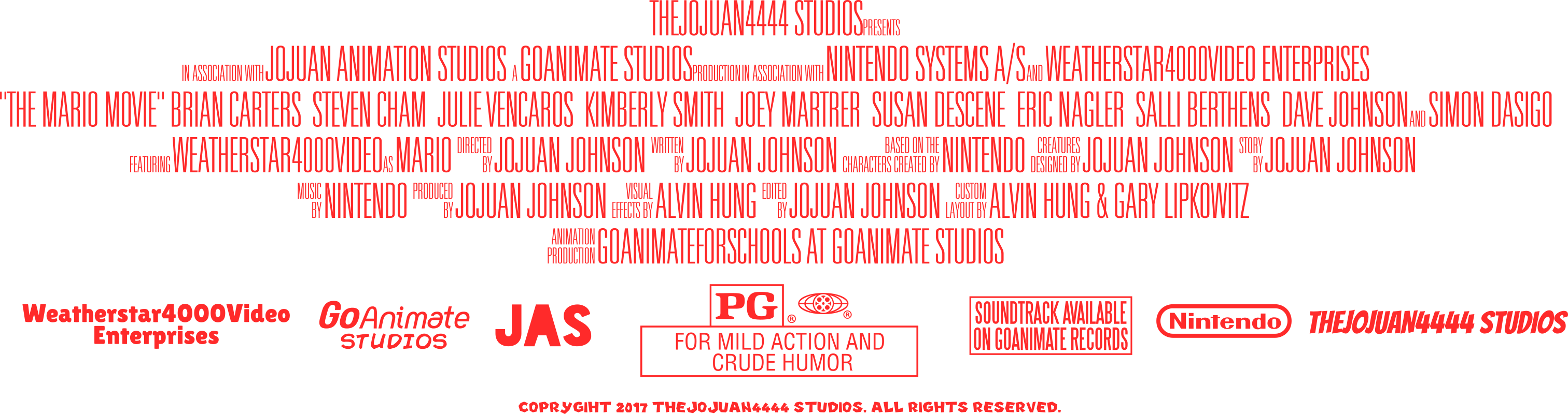 The Mario Movie Billing Block by BraydenNohaiDeviant on DeviantArt