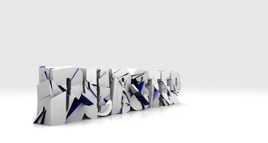 Project 0006 - Crashed text by respathd on DeviantArt