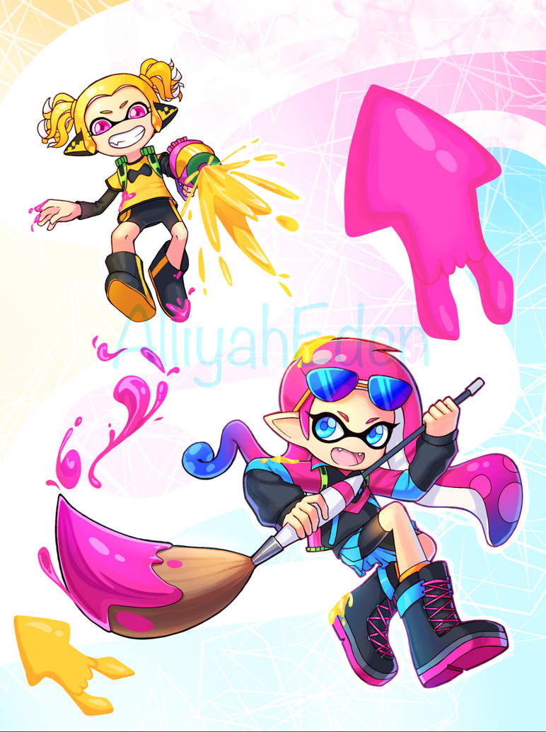 Inkling Battle! by AlliyahEden on DeviantArt