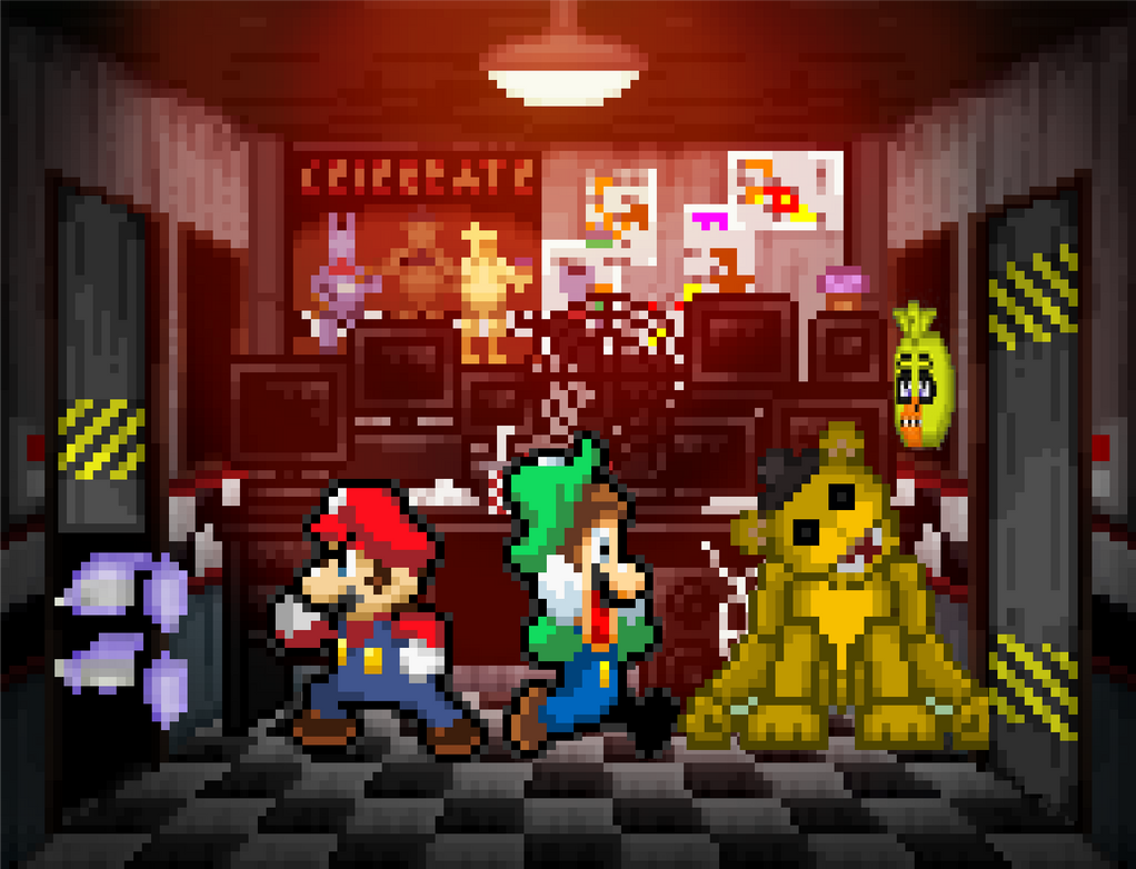 Fafa Mario Five Night at Freddy's:Super Mario Bros.Edition by StupidKirbyFan on ...