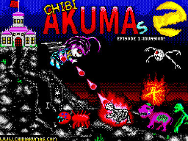 ChibiAkumas for the Msx - Title Screen