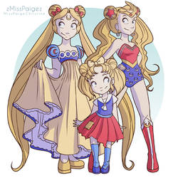 Sailor Moon in Primary Colours