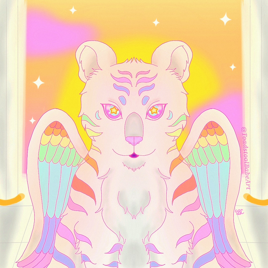 Angel Tiger Rainbow Angel Tiger by Toadstoolbabe on DeviantArt