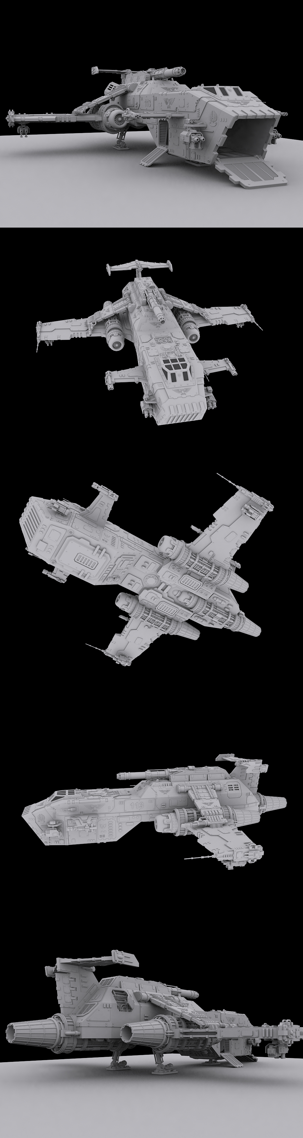 Thunderhawk GunShip Wip-1