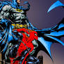 Batman and Spider-Man colour