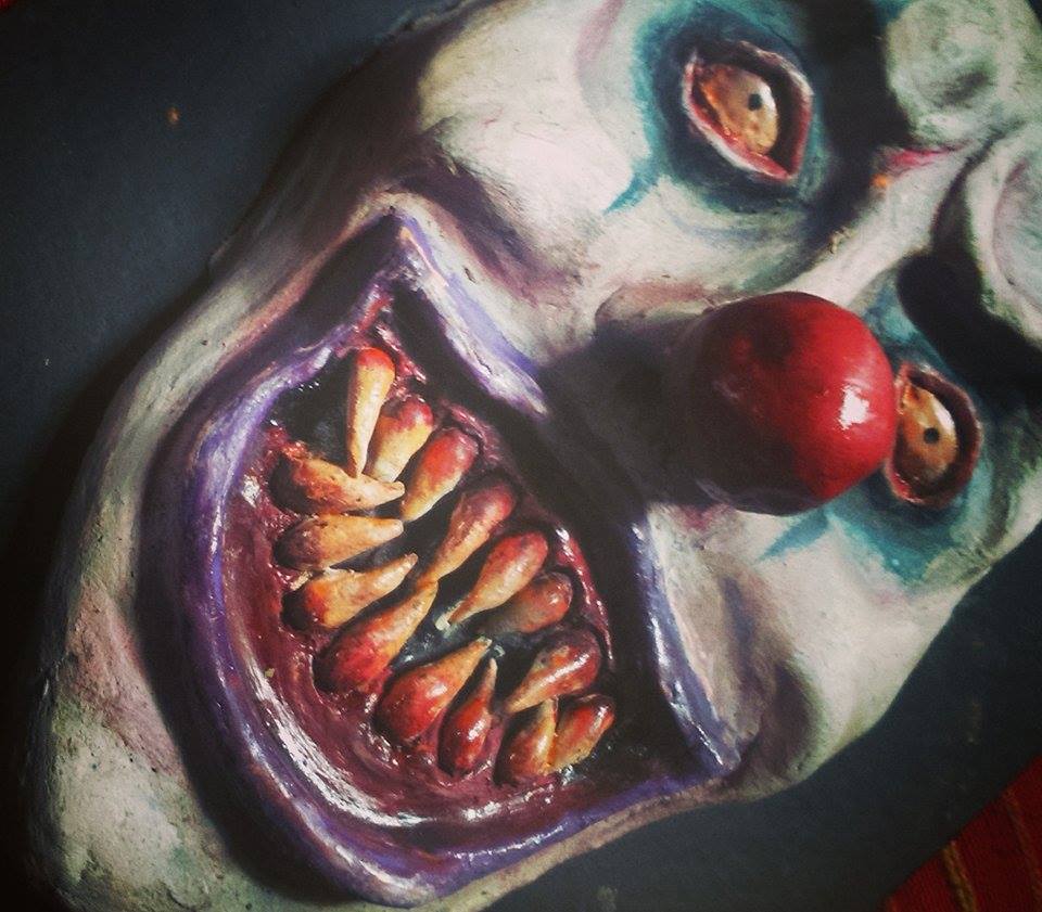 Evil Clown Sculpture