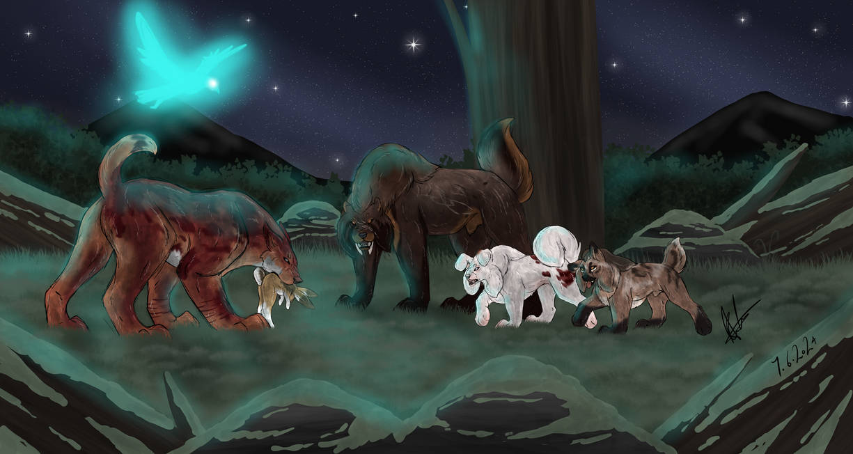 Teaching the Pups to Hunt (RoD) by BaihuTigress26 on DeviantArt