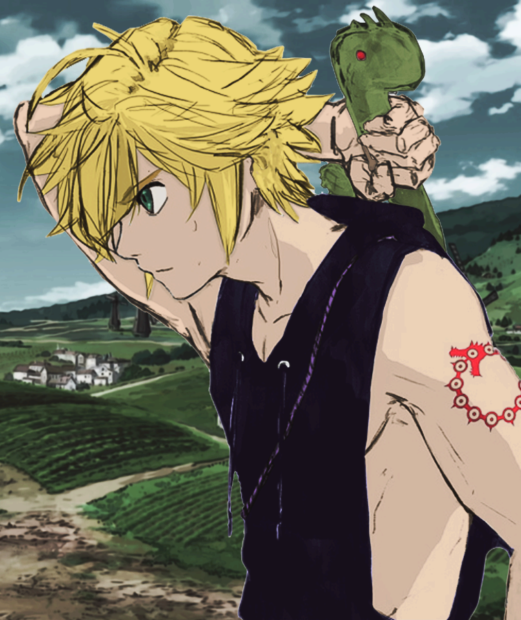 Meliodas Sleeveless Hoodie Vibe by seantheebomb on DeviantArt