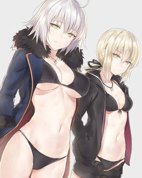 Jeanne D'Arc Alter x Saber Alter-Fate Grand Order