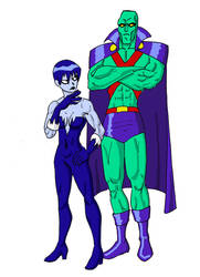 Killer Frost and Martian Manhunter