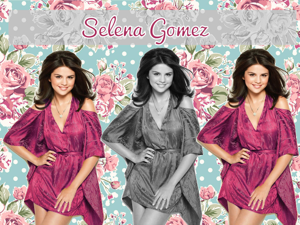Selena Gomez Roses Wallpaper by iluvlouis on DeviantArt