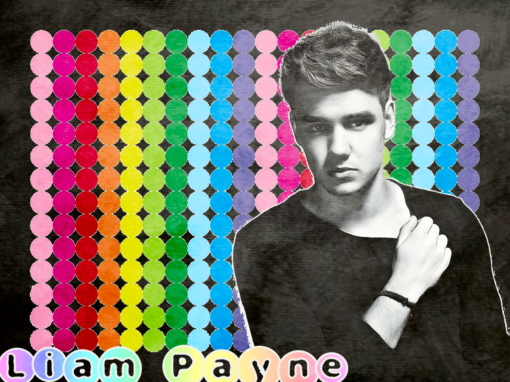 Liam Payne Rainbow Dots Wallpaper by iluvlouis on DeviantArt