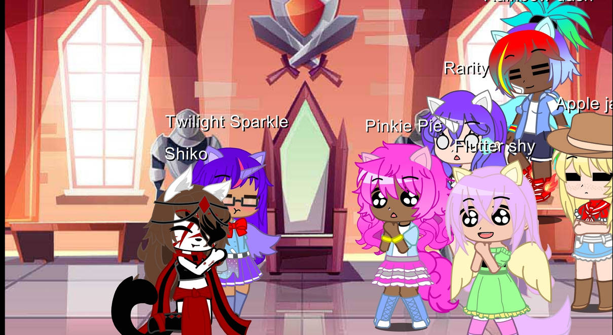 Mane 6 meet shiko by IDontBeliveInU on DeviantArt