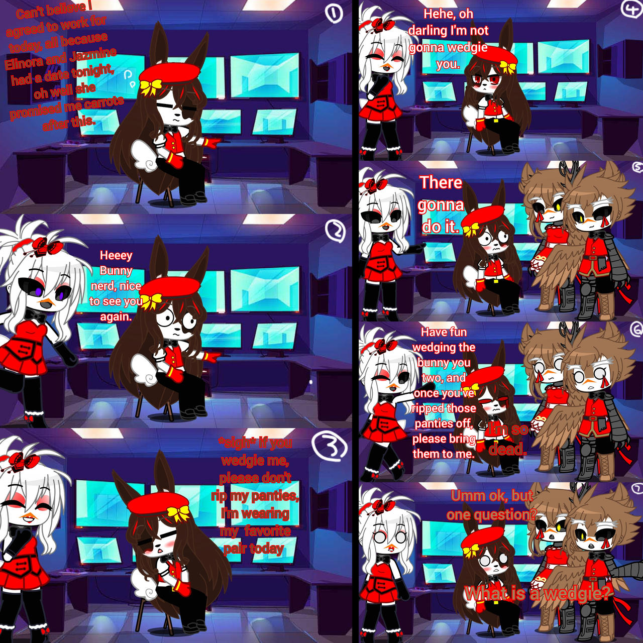 Vanny meets the new animatronics by IDontBeliveInU on DeviantArt
