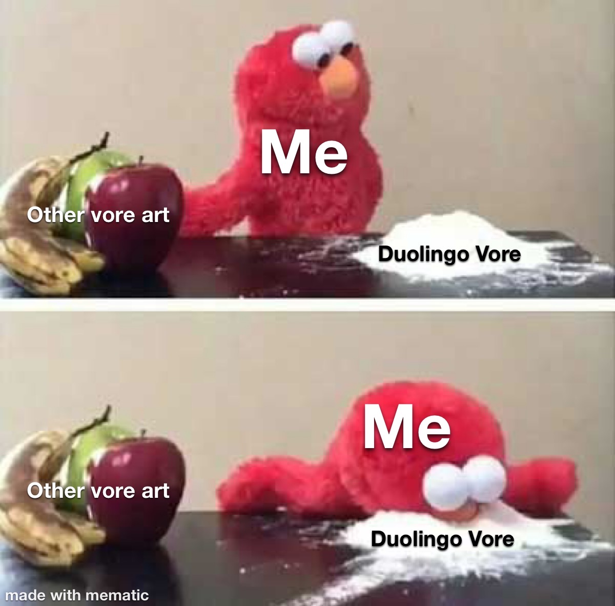 when I searched duolingo vore on deviantart (Meme) by TPF777onDA on