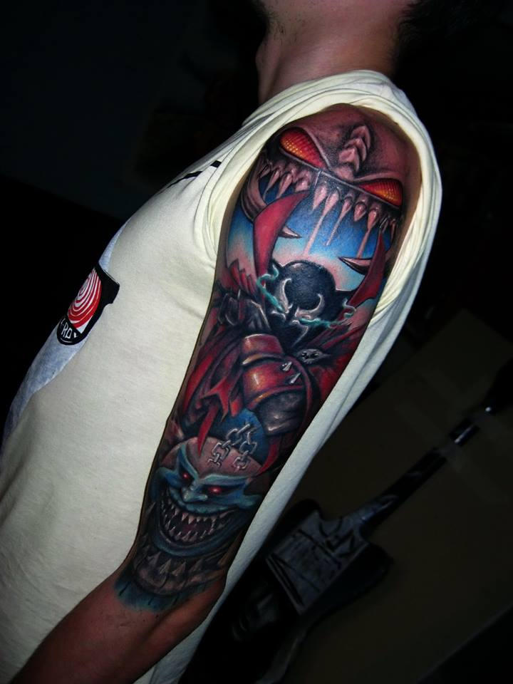 spawn sleeve tattoo by ShizZuro on DeviantArt