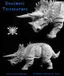 Draconic Triceratops by vulgardragon