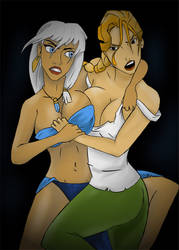 Lost City Catfight -- Kida vs Helga