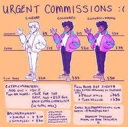 urgent commissions:(((