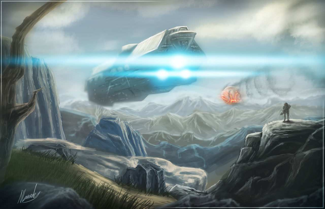 UNSC Infinity - Halo 4 Speed Art - 3hrs